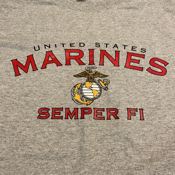 Semper Fi Marines Shirt Mens Sz L - Picture 2 of 4